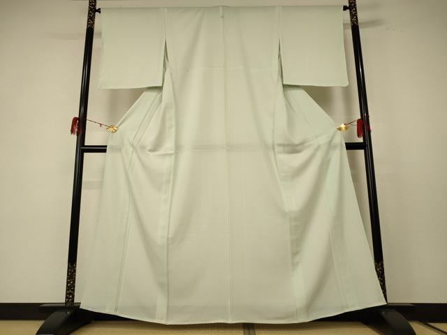 平和屋着物＊夏物 色無地 絽 若芽色 正絹 逸品 AABE1335jd