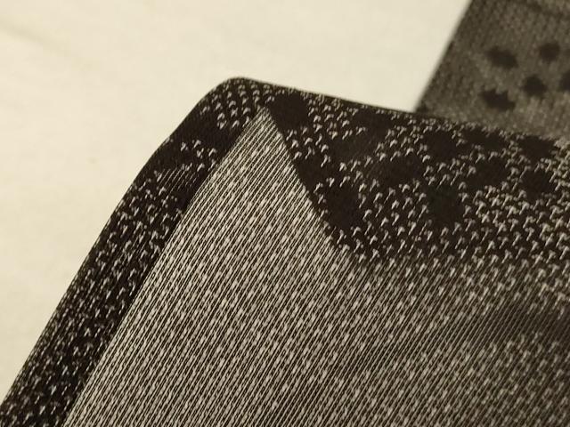 平和屋着物＊夏物　本場大島紬　夏大島　草葉文　正絹　逸品　AABE1340jd 平和屋着物＊夏物 本場大島紬 夏大島 草葉文 正絹 逸品 AABE1340jd