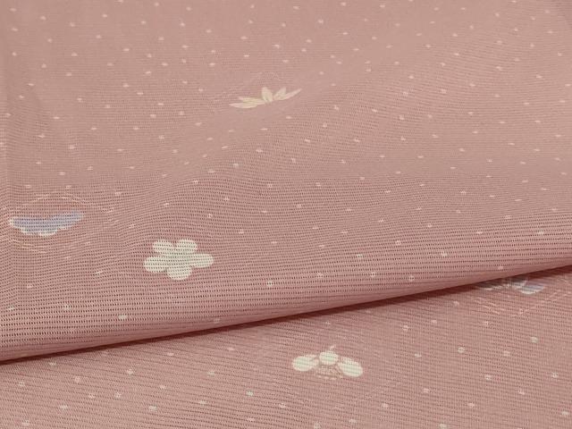 平和屋着物＊夏物 小紋 絽 松竹梅 洗える着物 AABE1349jd