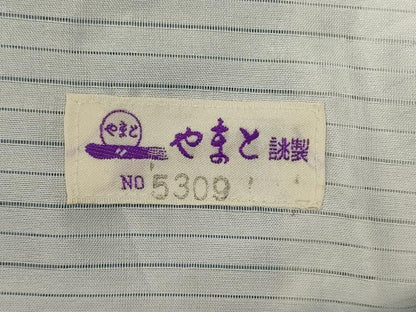 平和屋着物＊夏物 小紋 絽 草花文 暈し染め やまと誂製 洗える着物 AABE1351jd