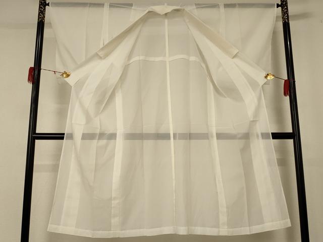 平和屋着物＊夏物 長襦袢 絽 白色 洗える着物 AABE1356jd