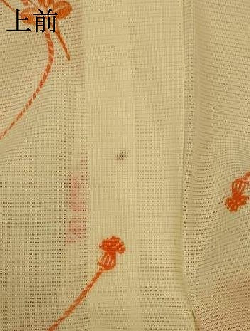 平和屋着物＊夏物　小紋　絽　花鼓文　洗える着物　AABE1357jd