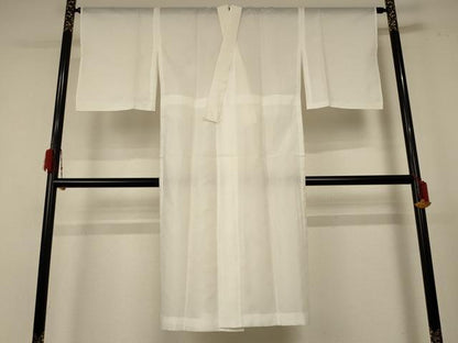 平和屋着物＊夏物 長襦袢 絽 白色 洗える着物 AABE1359jd