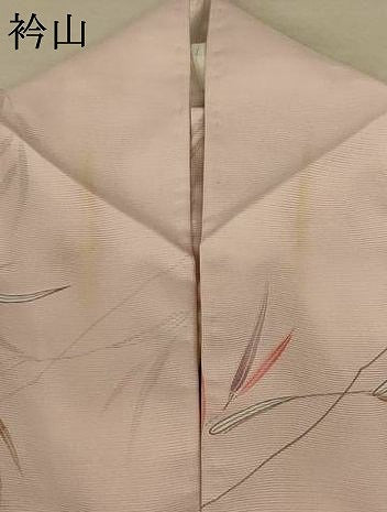 平和屋着物＊夏物 小紋 絽 枝葉文 洗える着物 AABE1360jd