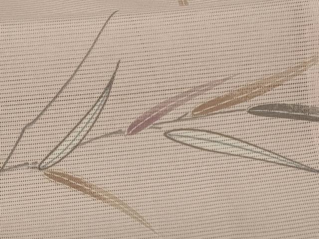 平和屋着物＊夏物 小紋 絽 枝葉文 洗える着物 AABE1360jd
