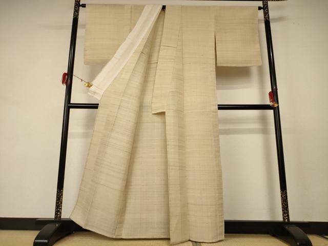 平和屋着物＊夏物 生紬 霞文 正絹 逸品 AABE1364jd