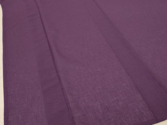 平和屋着物＊夏物 色無地 紗 滅紫色 洗える着物 AABE1369jd