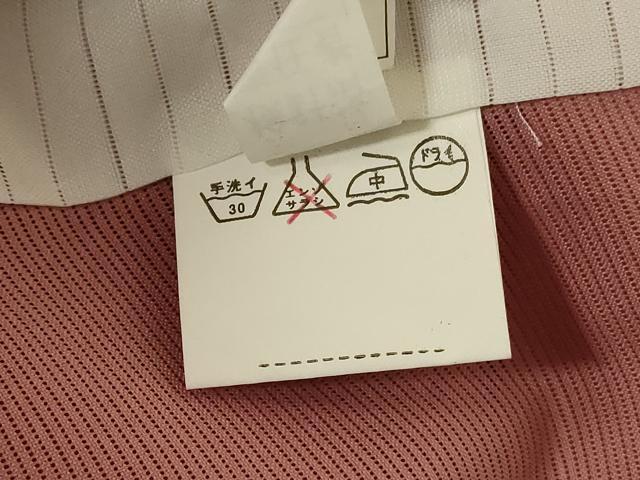 平和屋着物＊夏物 色無地 絽 洗朱色 洗える着物 AABE1370jd