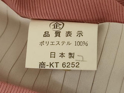 平和屋着物＊夏物 色無地 絽 洗朱色 洗える着物 AABE1370jd