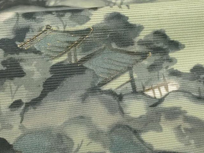 平和屋着物＊夏物 訪問着 絽 風景文 金彩 洗える着物 AABE1371jd