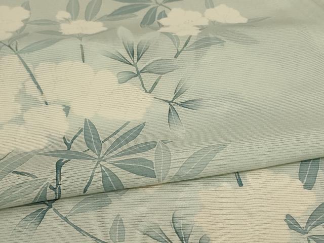 平和屋着物＊夏物 訪問着 絽 草花文 正絹 逸品 AABE1374jd