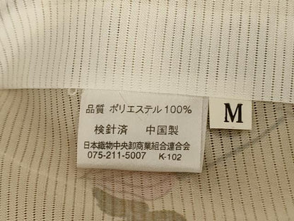 平和屋着物＊夏物 小紋 絽 草花文 洗える着物 AABE1377jd