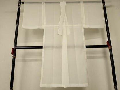 平和屋着物＊夏物 長襦袢 雲取り紋紗 白色 洗える着物 AABE1380jd