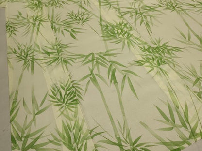 平和屋着物＊夏物 小紋 絽 笹竹文 洗える着物 未使用 AABE1391jd