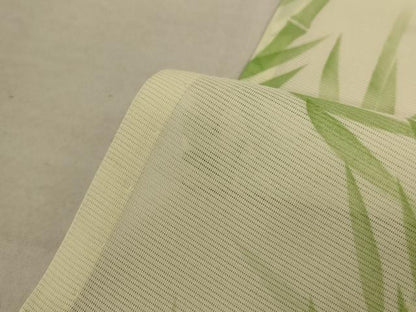 平和屋着物＊夏物 小紋 絽 笹竹文 洗える着物 未使用 AABE1391jd