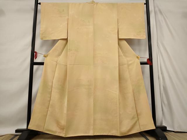 平和屋着物■上質な小紋　笹竹地紋　暈し染め　正絹　逸品　AABE1401st