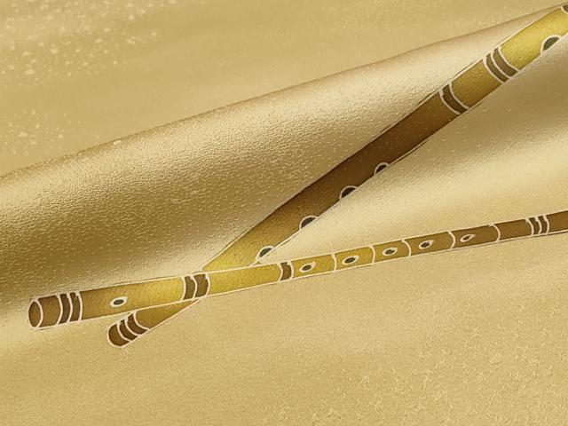 平和屋着物■上質な小紋　横笛　暈し染め　正絹　逸品　AABE1404st
