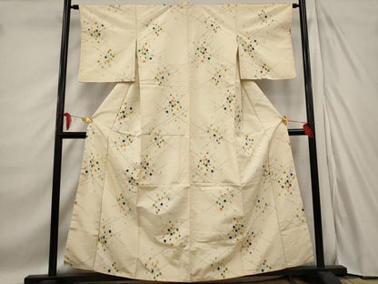 平和屋着物■上質な紬　霰　正絹　逸品　AABE1410st