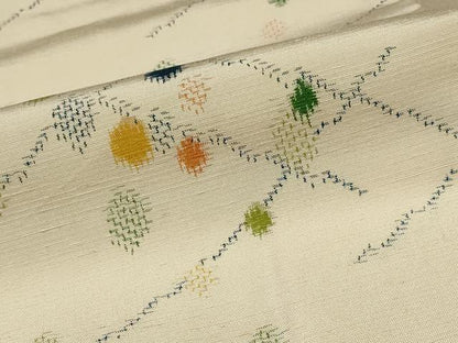 平和屋着物■上質な紬　霰　正絹　逸品　AABE1410st