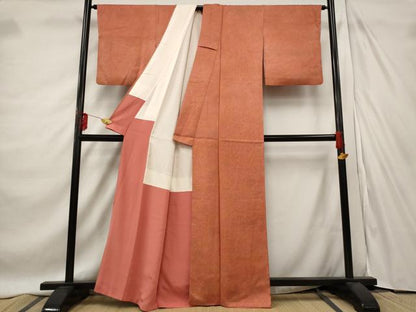 平和屋着物■上質な小紋　霞文　暈し染め　正絹　逸品　AABE1451st