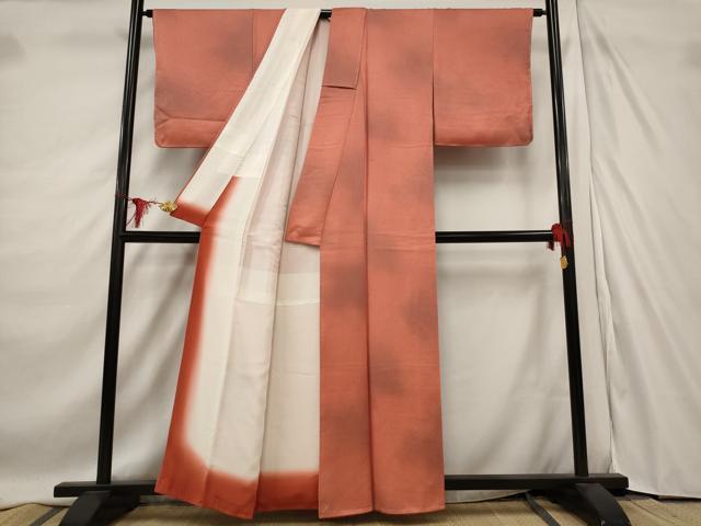 平和屋着物■上質な小紋　霞文　暈し染め　正絹　逸品　未使用　AABE1470st