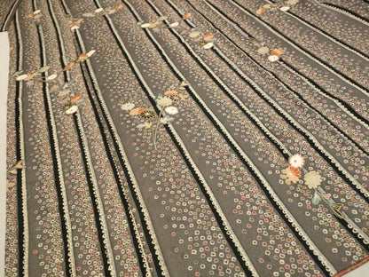 平和屋着物■上質な小紋　舞花間道　金彩　正絹　逸品　AABE1500st