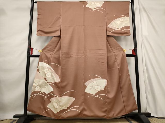 平和屋着物■訪問着　地紙花文　金彩　正絹　逸品　AABE1509st