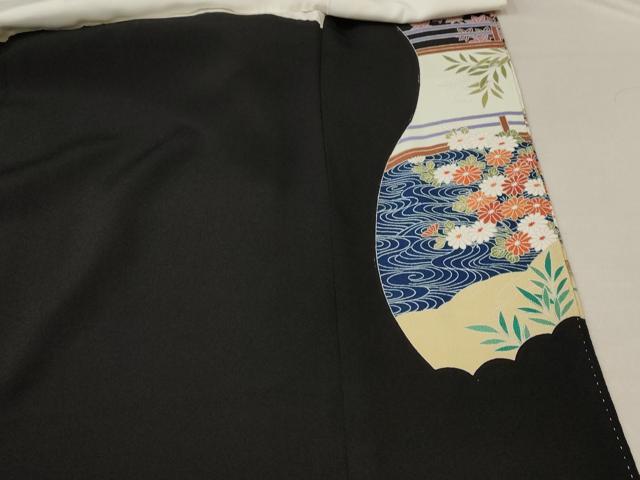 平和屋着物■豪華黒留袖　作家物　松竹梅　金彩　正絹　逸品　AABE1524st