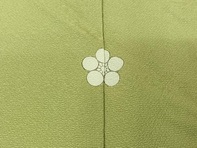 平和屋着物▽上質な色無地 単衣 薄萌葱色 正絹 逸品 AABE1561jh