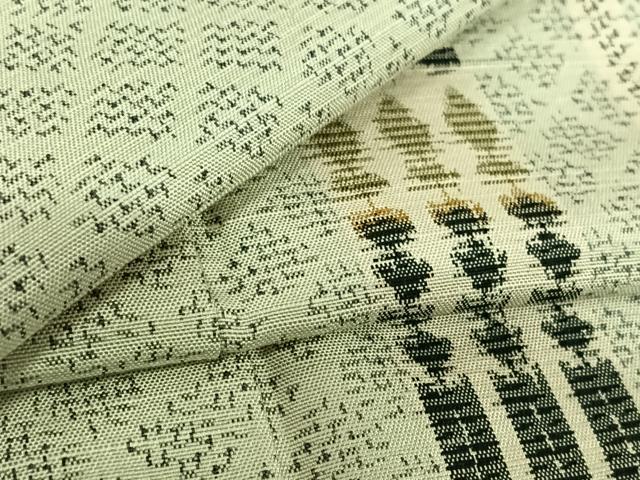 平和屋着物▽上質な紬　単衣　間道　ロング丈　正絹　逸品　AABE1562jh 平和屋着物▽上質な紬 単衣 間道 ロング丈 正絹 逸品 AABE1562jh