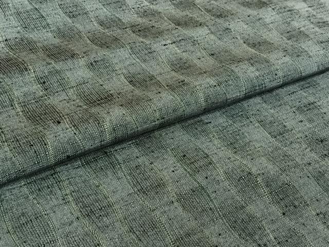 平和屋着物▽上質な紬 単衣 立涌文 正絹 逸品 AABE1564jh