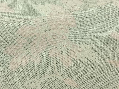 平和屋着物▽本塩沢 単衣 130亀甲 葡萄 正絹 逸品 AABE1568jh