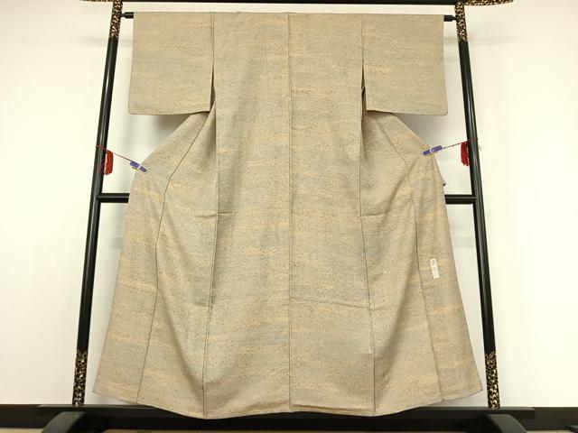 平和屋着物▽上質な小紋 単衣 作家物 霞文 正絹 逸品 AABE1572jh