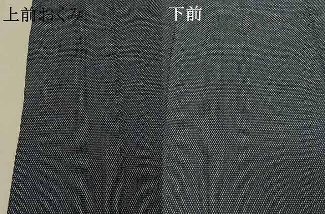 平和屋着物▽本塩沢 単衣 蚊絣 正絹 逸品 AABE1578jh