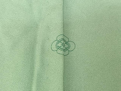 平和屋着物▽訪問着 単衣 流水文 魚 正絹 逸品 AABE1581jh