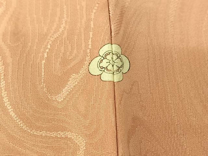平和屋着物▽上質な色無地 単衣 流水地紋 虹色 正絹 逸品 AABE1582jh