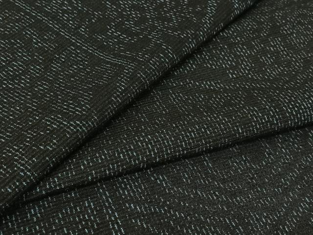 平和屋着物▽結城紬　単衣　亀甲花文　正絹　逸品　AABE1592jh