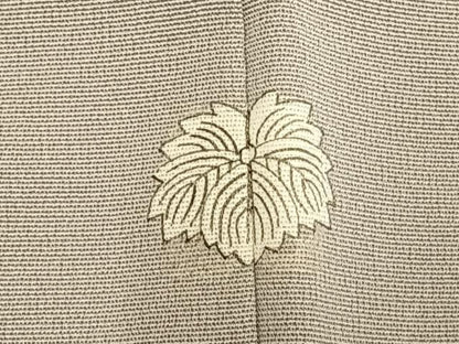 平和屋着物●銀座　志ま亀　訪問着　結び紐文　蕎麦切色地　金彩　正絹　逸品　AABE1607fy