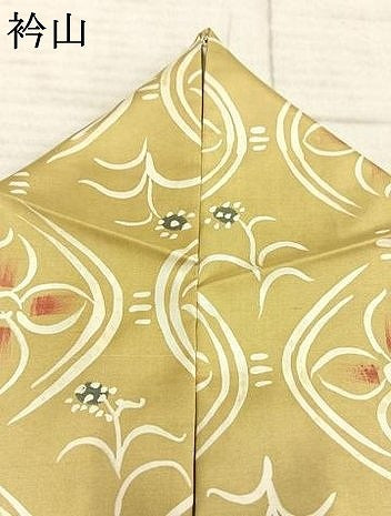 平和屋着物●本場染大島紬　小紋　ろうけつ染め　舞花文　正絹　逸品　AABE1612fy