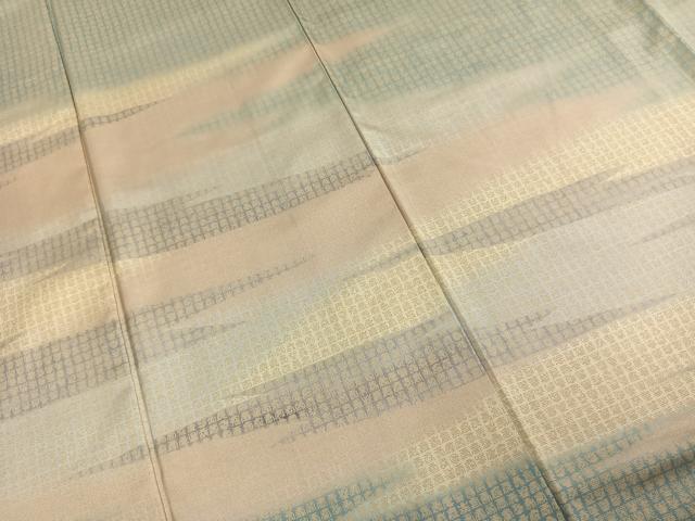 平和屋着物●本場縞大島紬 一染 神楽岡 寿字文 やまと誂製 証紙付き 正絹 逸品 AABE1617fy