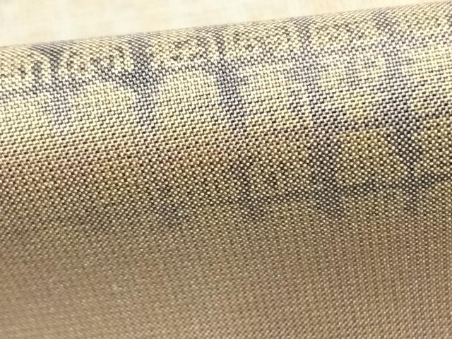 平和屋着物●本場縞大島紬 一染 神楽岡 寿字文 やまと誂製 証紙付き 正絹 逸品 AABE1617fy