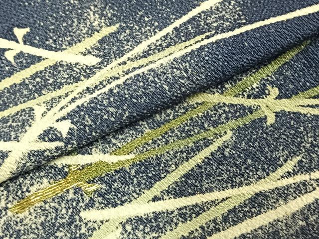 平和屋着物●アンティーク　大正ロマン　色留袖　松葉　金糸　鬼しぼ縮緬　正絹　逸品　AABE1618fy