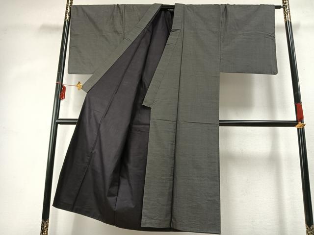 平和屋着物●男性 本場大島紬 アンサンブル 亀甲絣 正絹 逸品 AABE1641fy