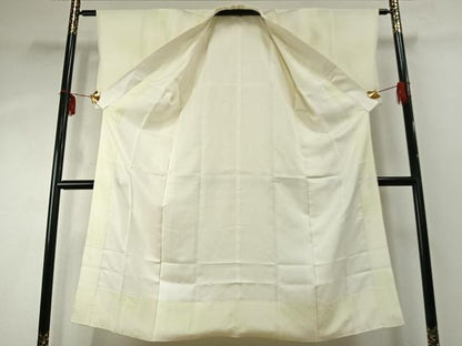 平和屋着物●長襦袢　袷　草花文　暈し染め　正絹　逸品　AABE1653fy