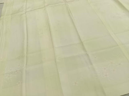 平和屋着物●長襦袢　袷　草花文　暈し染め　正絹　逸品　AABE1653fy
