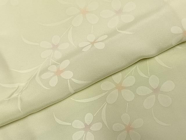 平和屋着物●長襦袢　袷　草花文　暈し染め　正絹　逸品　AABE1653fy