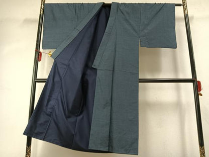 平和屋着物●男性　本場大島紬　アンサンブル　100亀甲　総詰め　正絹　逸品　AABE1672fy
