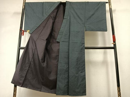 平和屋着物●男性　本場大島紬　アンサンブル　100亀甲　総詰め　正絹　逸品　AABE1682fy