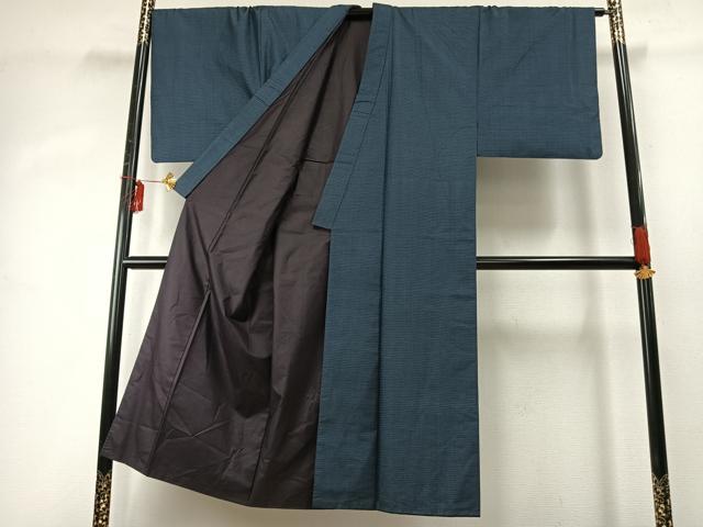 平和屋着物●男性　本場大島紬　アンサンブル　100亀甲　総詰め　正絹　逸品　AABE1685fy