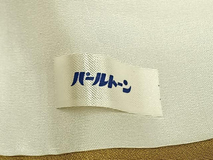 平和屋着物●上質な色無地　芥子色　正絹　逸品　AABE1696fy